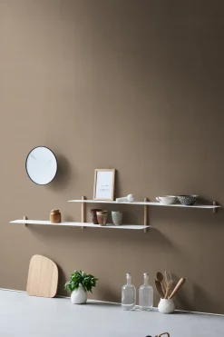 Repisa Nivo H, Roble claro-blanco