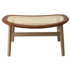 Reposapiés Dandy, Roble-natural-cuero Tärnsjö cognac