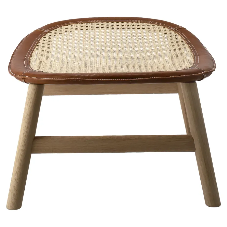 Reposapiés Dandy, Roble-natural-cuero Tärnsjö cognac