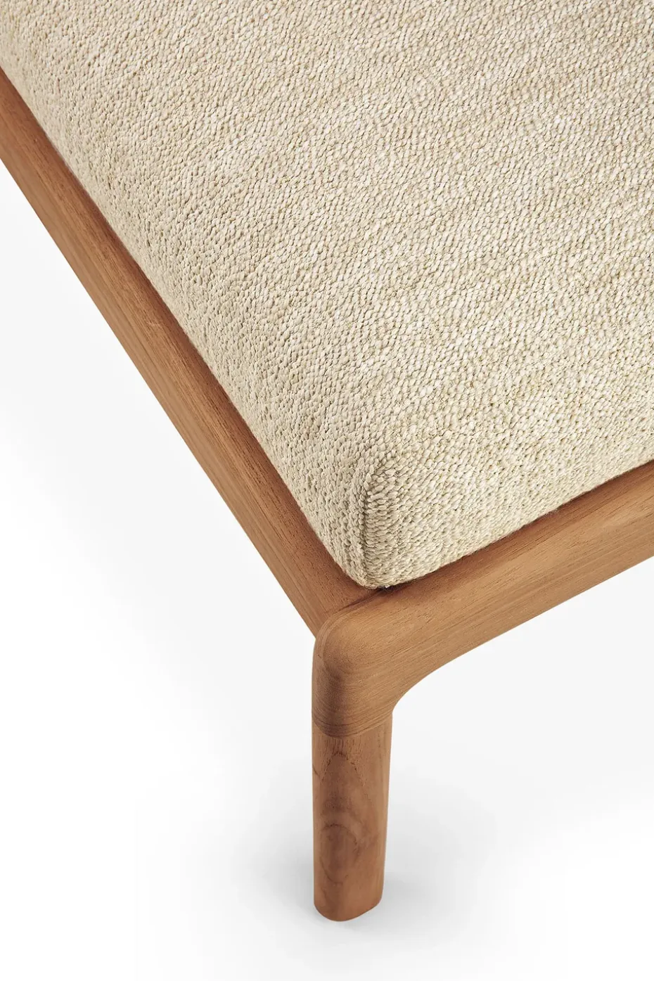 Reposapiés Jack outdoor teak, Natural