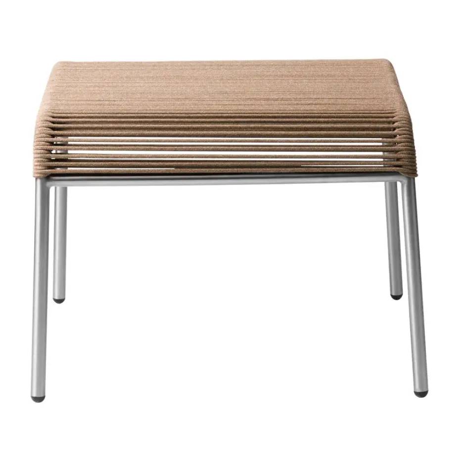 Reposapiés M20S Teglgaard Cord Footrest, Acero inoxidable mixto marrón