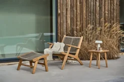 Reposapiés Sandvik, Teca