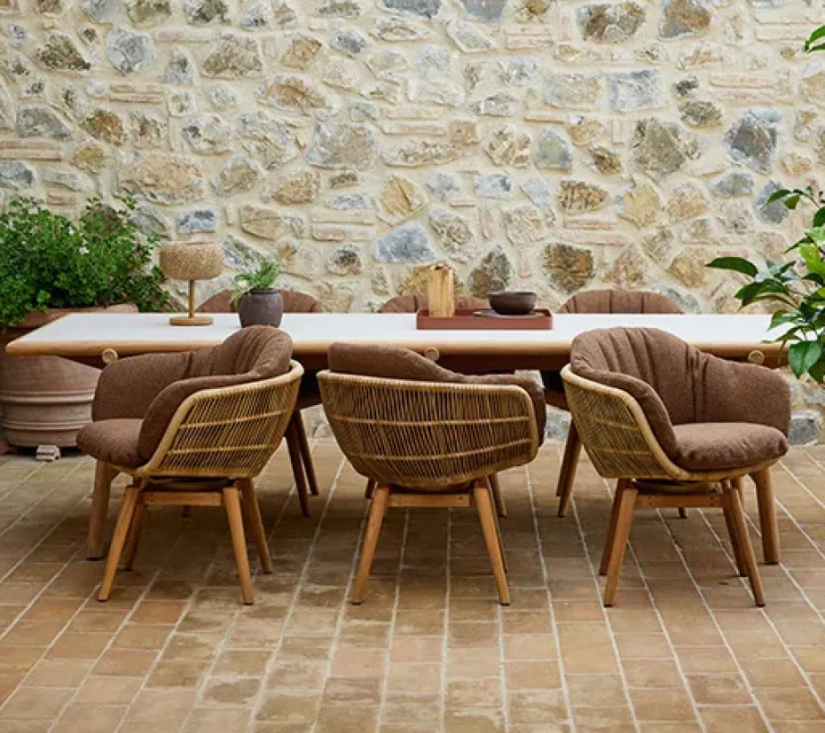 Set cojín para silla Stay, Umber brown (Rise)