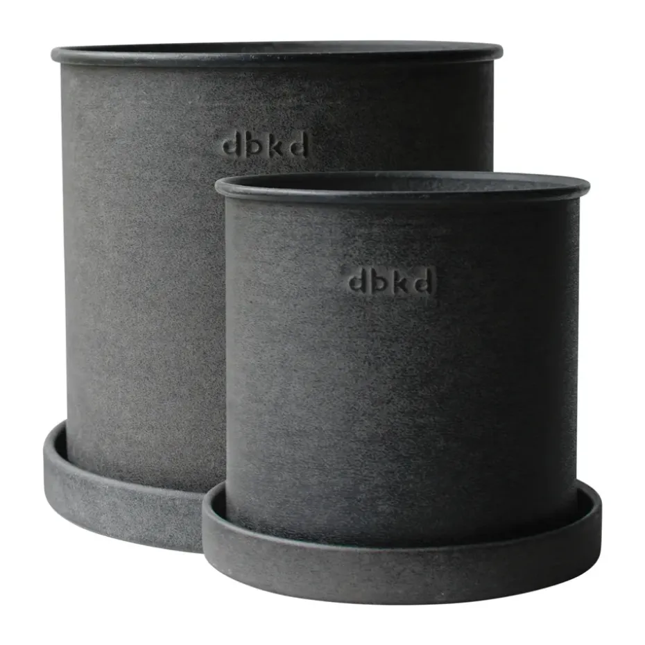 Set de 2 macetas Plant pot small, Black