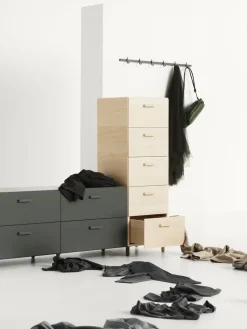 Set de 2 pies de conexión Relief, Gris