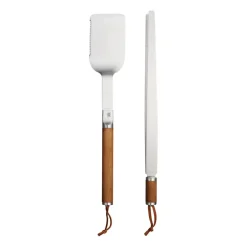 Set de 2 piezas para parrilla Norden, acero inoxidable-abedul