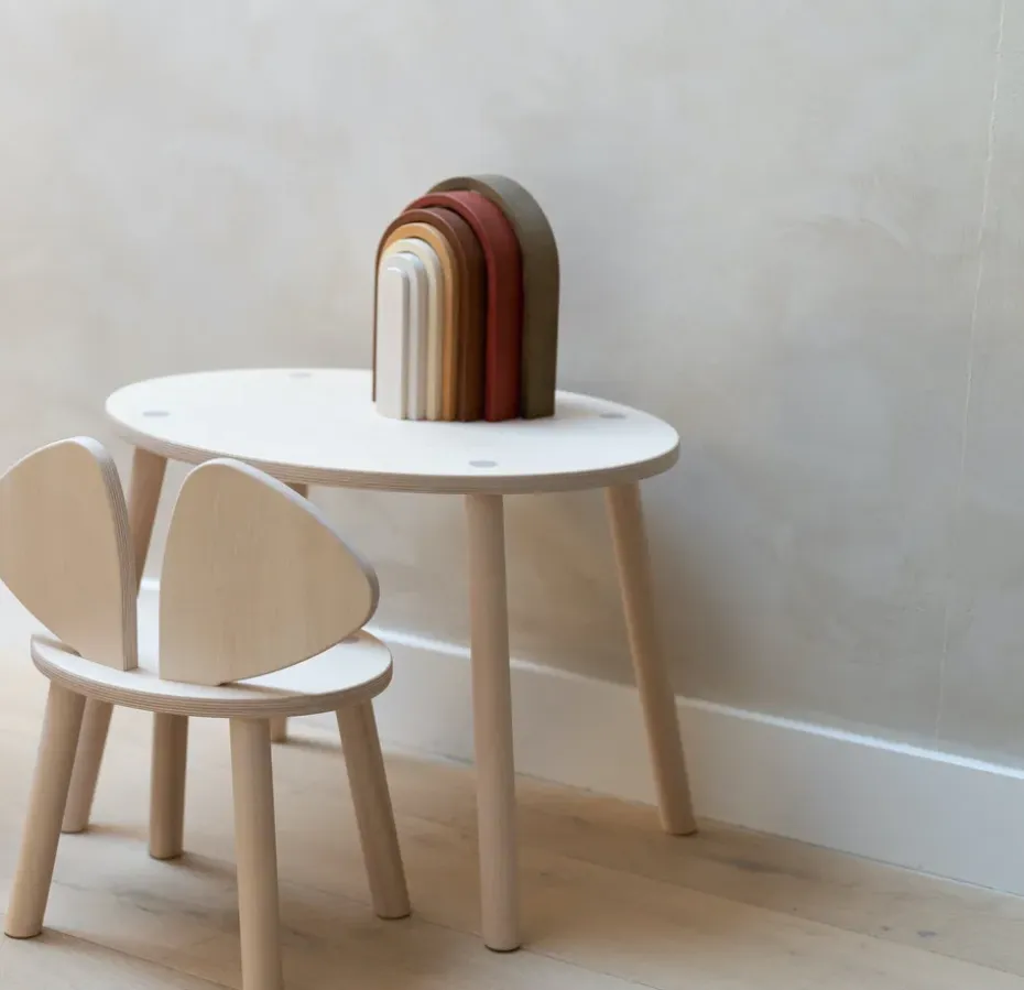 Set silla + mesa infantil Mouse, Abedul