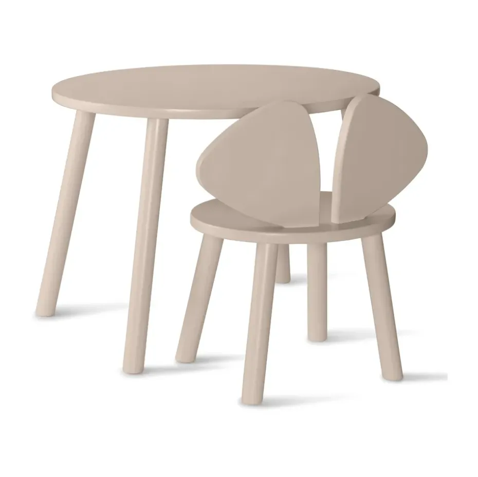 Set silla + mesa infantil Mouse, Beige