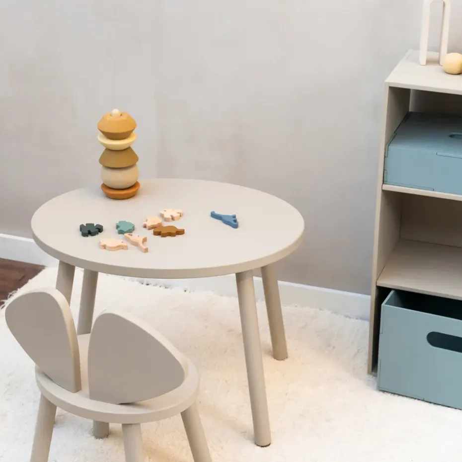 Set silla + mesa infantil Mouse, Beige