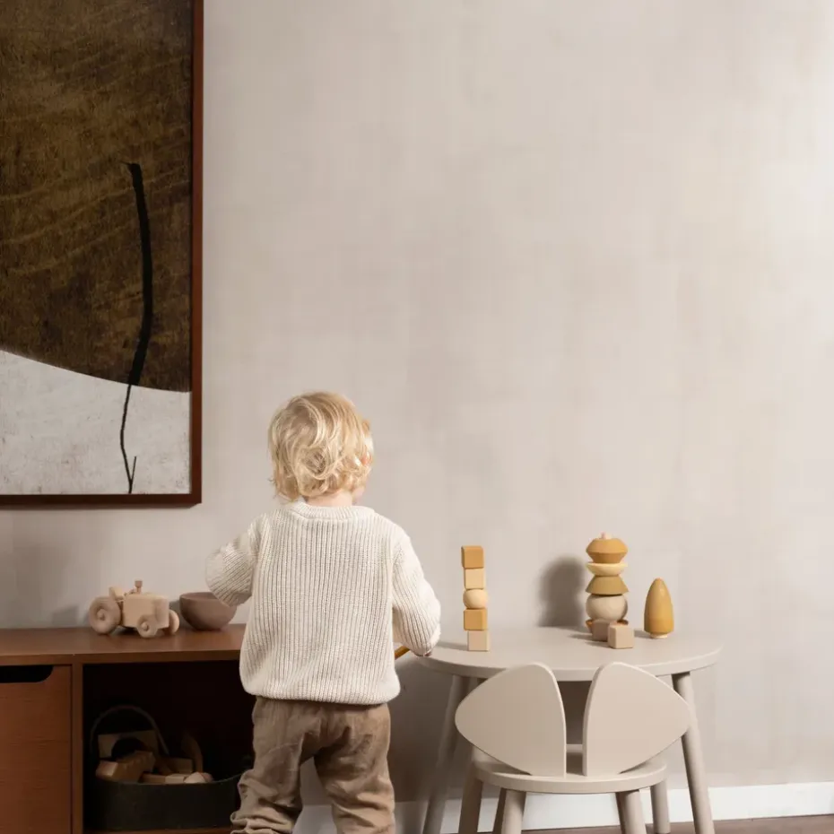 Set silla + mesa infantil Mouse, Beige