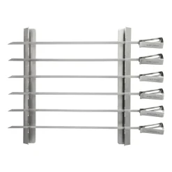 Setd e brochetas Markus 8 piezas 16x37 cm, Silver