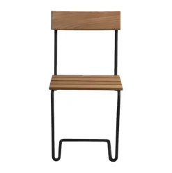 Silla 1, Teca sin tratar-negro