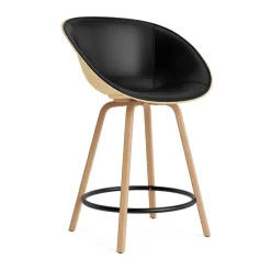 Silla asiento tapizado Mat Bar Armchair 65 cm, Ultra 41599-hemp-beech-black steel