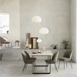 Silla auxiliar Oslo tapizada en tela, Ocean 21-Anthracite black