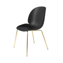 Silla Beetle, Black, base de latón