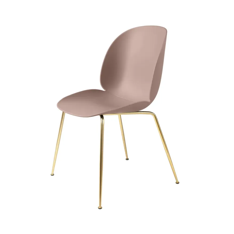 Silla Beetle, Sweet pink, base de latón