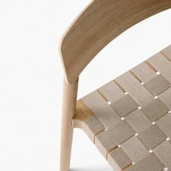 Silla Betty TK1, Roble, asiento de lino natural trenzado