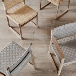 Silla BM61, Estructura trenzada natural barnizada