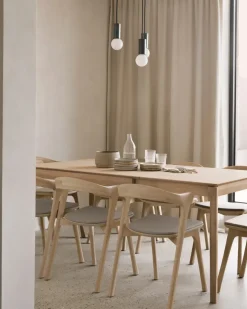 Silla Bok, Oak, warm grey