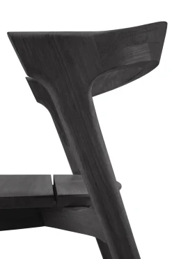 Silla Bok outdoor, Teca tintada en negro