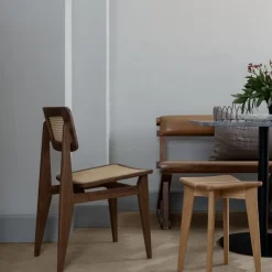 Silla C-Chair, Oak oiled, asiento y respaldo trenzado natural