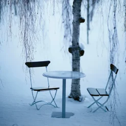 Silla Classic N. 2, Caoba aceitado, soporte verde