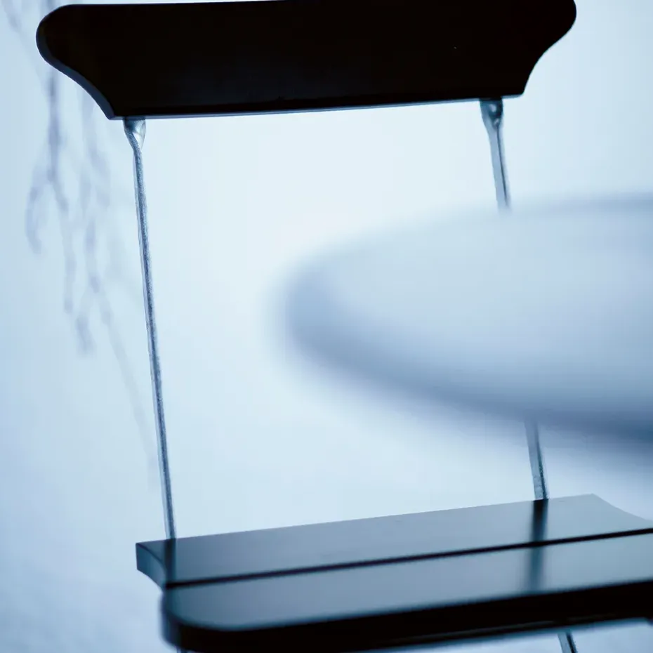 Silla Classic N. 2, Caoba aceitado, soporte verde