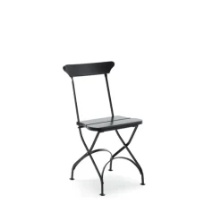 Silla Classic N. 2, Negro, soporte negro