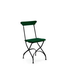 Silla Classic N. 2, Verde, soporte negro