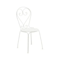 Silla Classic No.1, Blanco, asiento de chapa