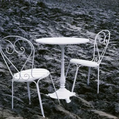 Silla Classic No.1, Blanco, asiento de chapa