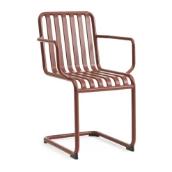 Silla con brazos Palissade Cantilever, Iron red