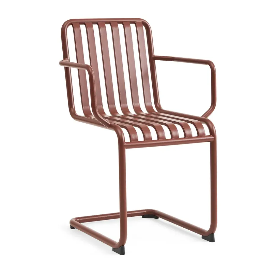 Silla con brazos Palissade Cantilever, Iron red