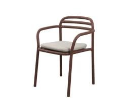 Silla con reposabrazos Bliss, Desert red