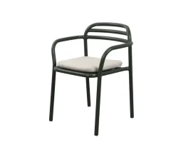 Silla con reposabrazos Bliss, Dark green
