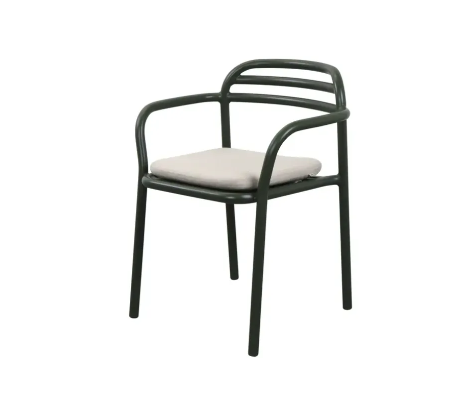 Silla con reposabrazos Bliss, Dark green