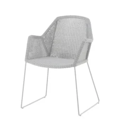 Silla con reposabrazos Breeze, White grey