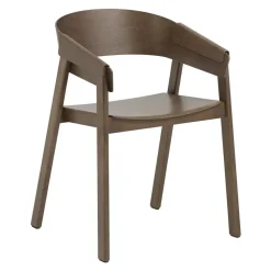 Silla con reposabrazos Cover, Stained dark brown