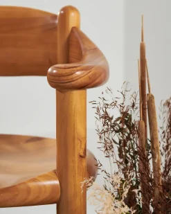 Silla con reposabrazos Daumiller, Golden pine