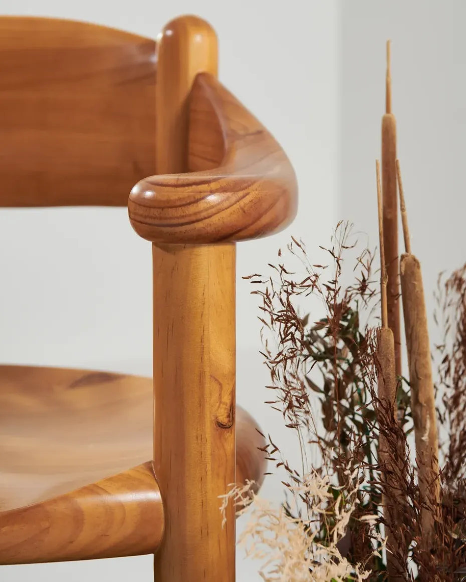 Silla con reposabrazos Daumiller, Golden pine