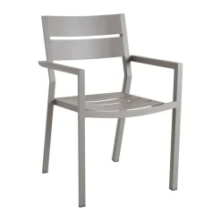 Silla con reposabrazos Delia, Khaki