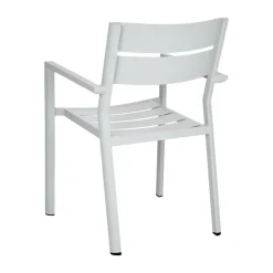 Silla con reposabrazos Delia, Light grey