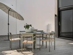 Silla con reposabrazos DK, Dusty green