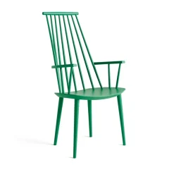 Silla con reposabrazos J110, Jade green lacado haya
