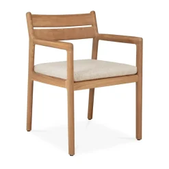 Silla con reposabrazos Jack Outdoor Dining, Natural