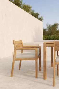Silla con reposabrazos Jack Outdoor Dining, Natural