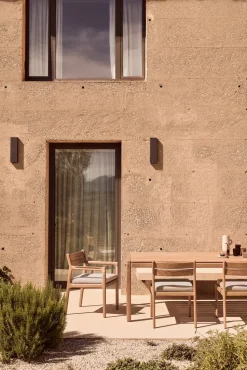 Silla con reposabrazos Jack Outdoor Dining, Natural