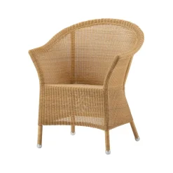 Silla con reposabrazos Lansing weave, Natural