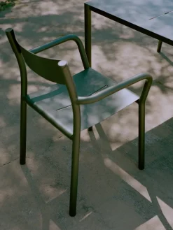 Silla con reposabrazos May Armchair Outdoor, Dark Green