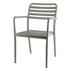 Silla con reposabrazos Messina, Taupe